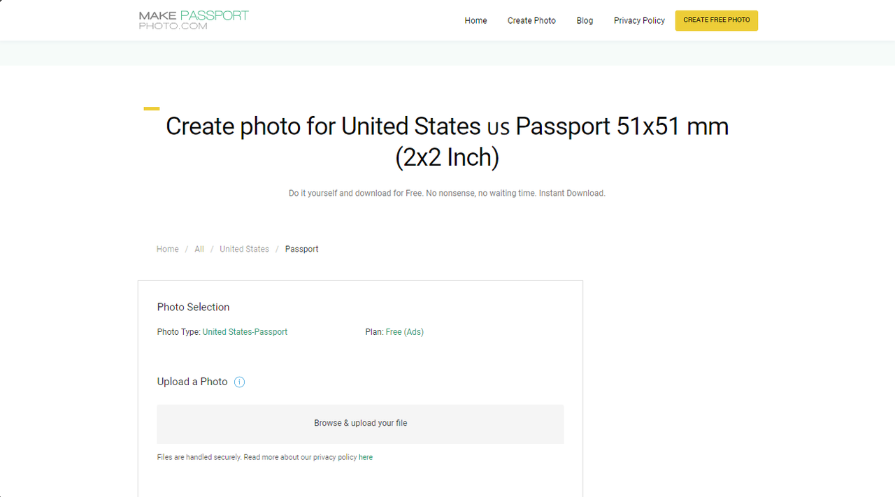 MakePassportPhoto AI passport photo maker free