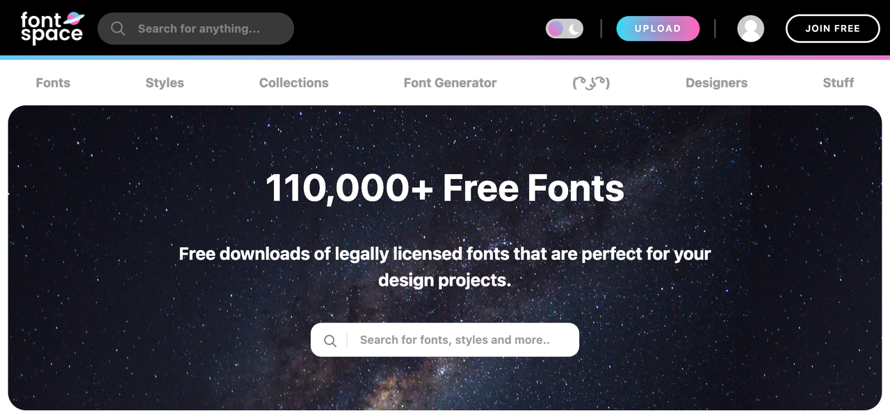 Generate new text style with FontSpace
