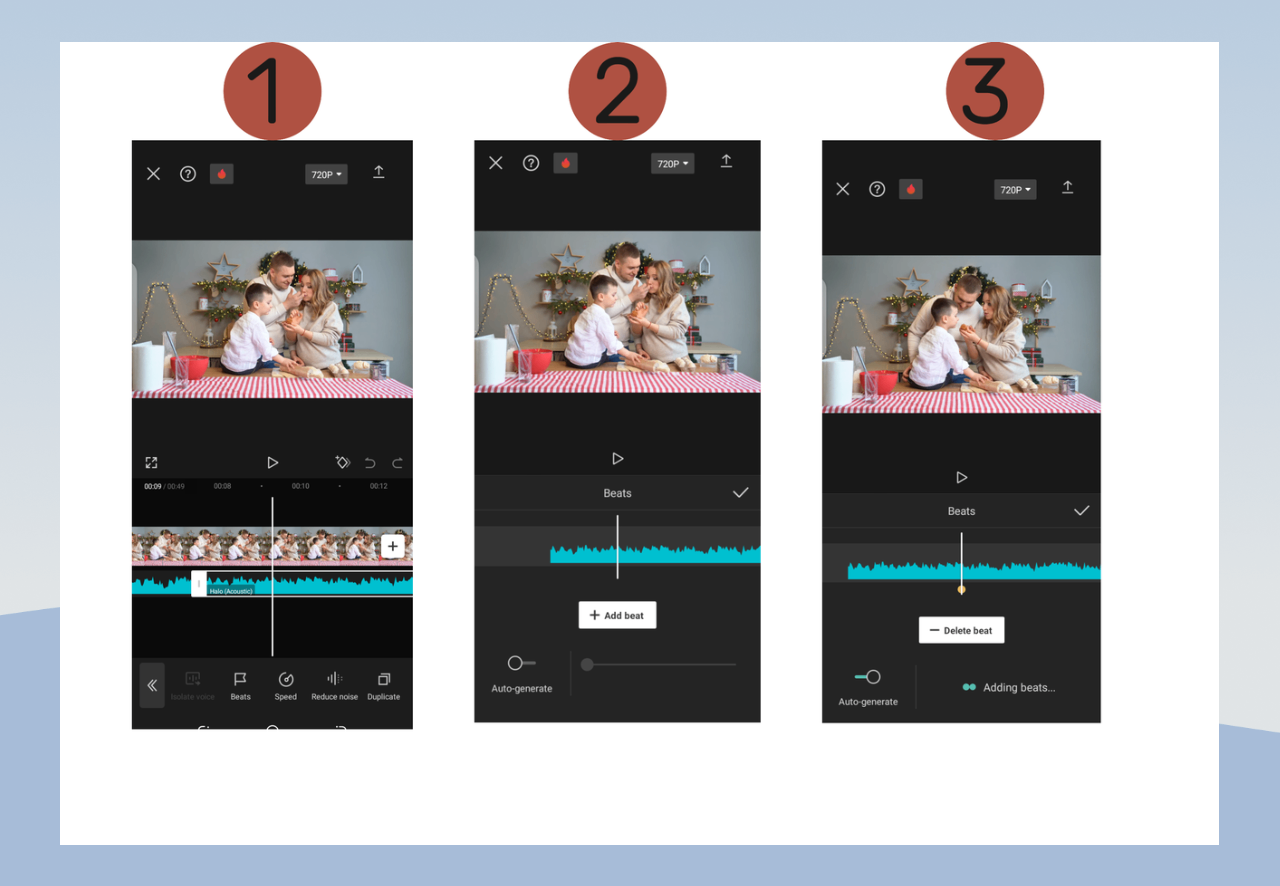 Add beats to audio in CapCut mobile video editor, the best song video maker app