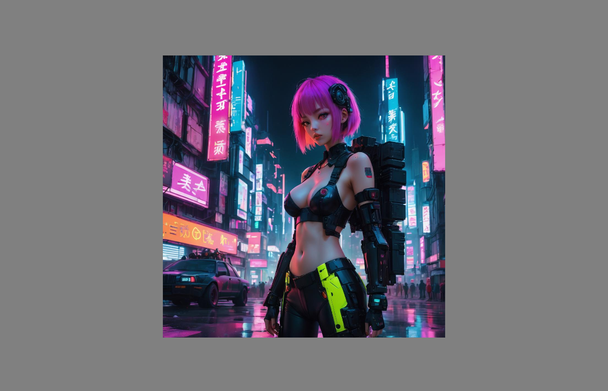 AI-generated cyberpunk art