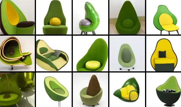 avocado armchair