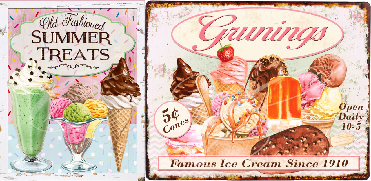 Incoporate specific elements in ice cream logos