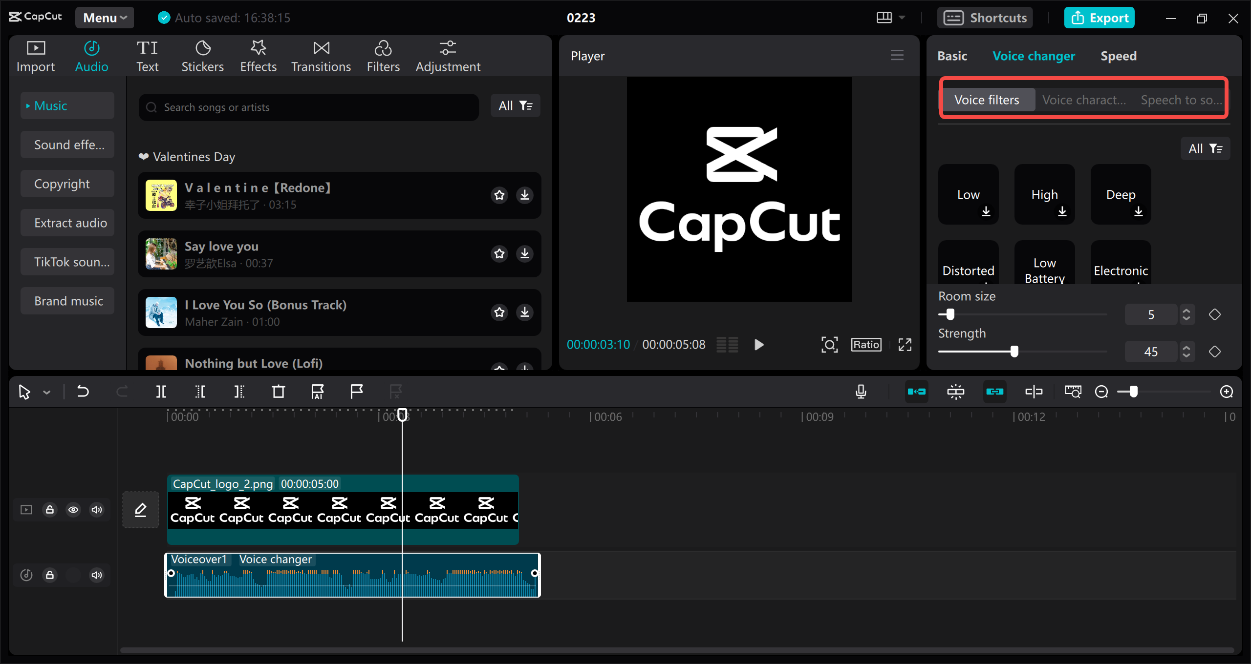 Unlock advanced voice features with CapCut desktop video editor