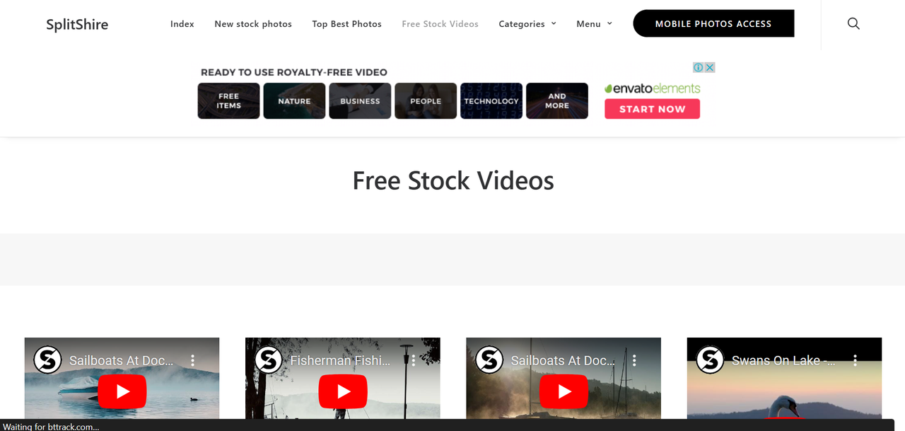 Splitshire free videos for commercial use interface
