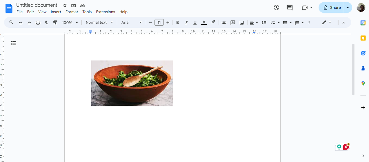 Remove image background in Google Docs