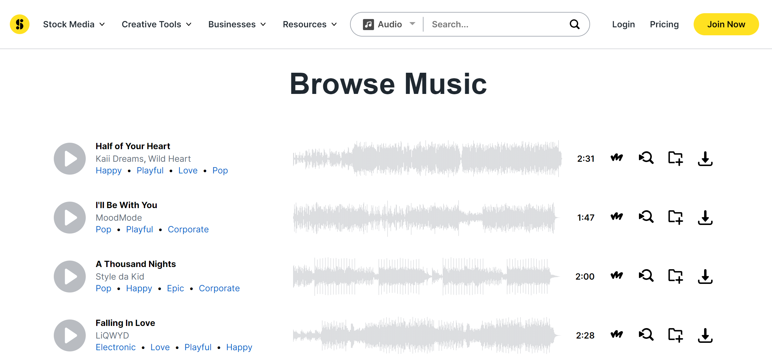 AudioBlocks.com (now known as Storyblocks)