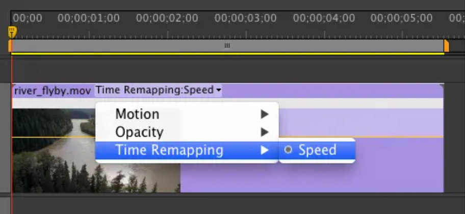 Way 3: Master time remapping in Premiere Pro