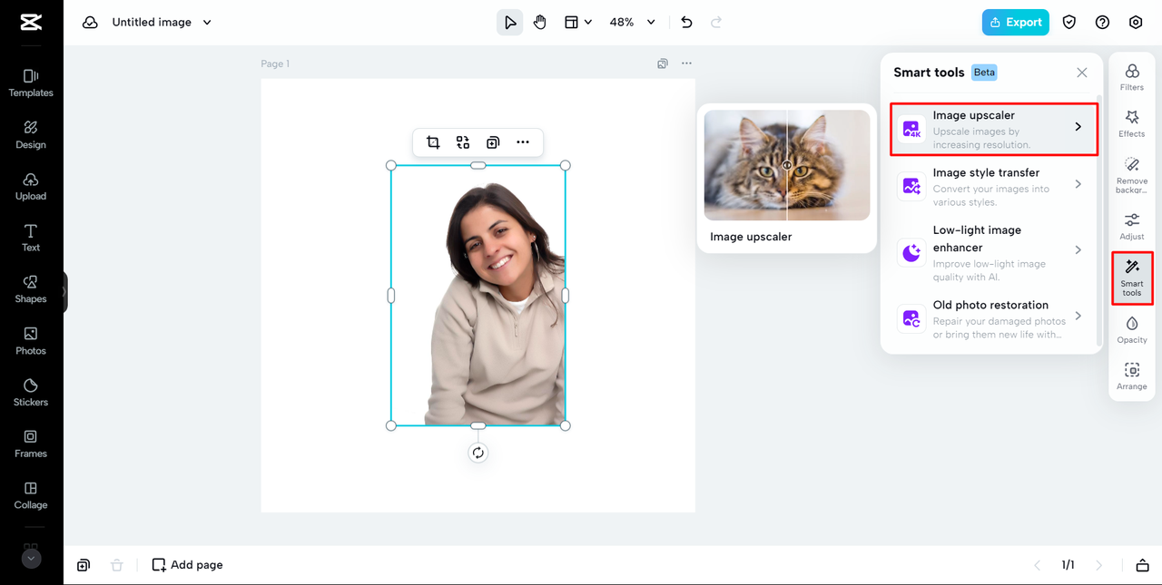 ai image upscaler