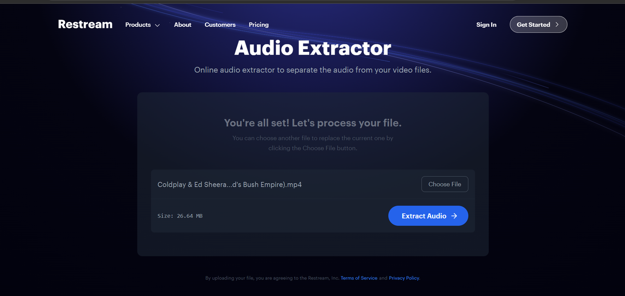 Extract audio