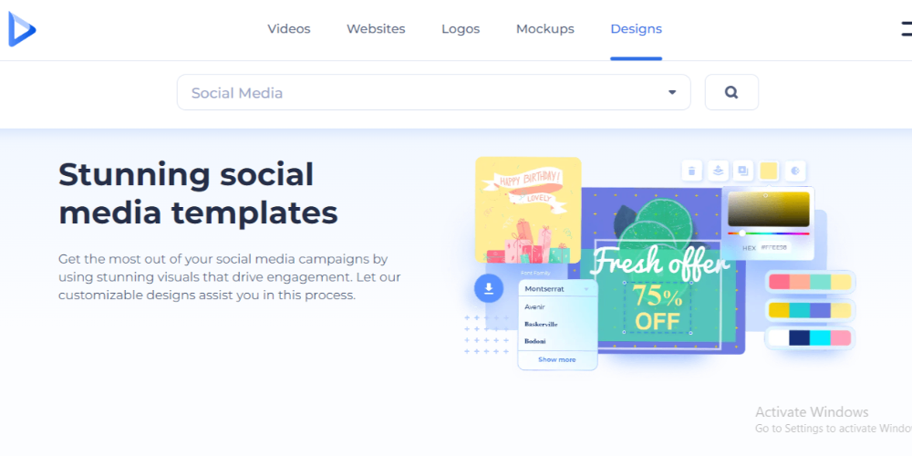 navigate to social media templates