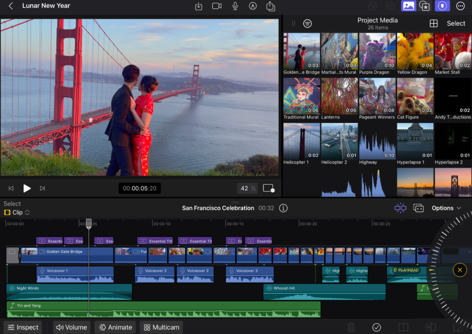 Advanced features of Final Cut Pro