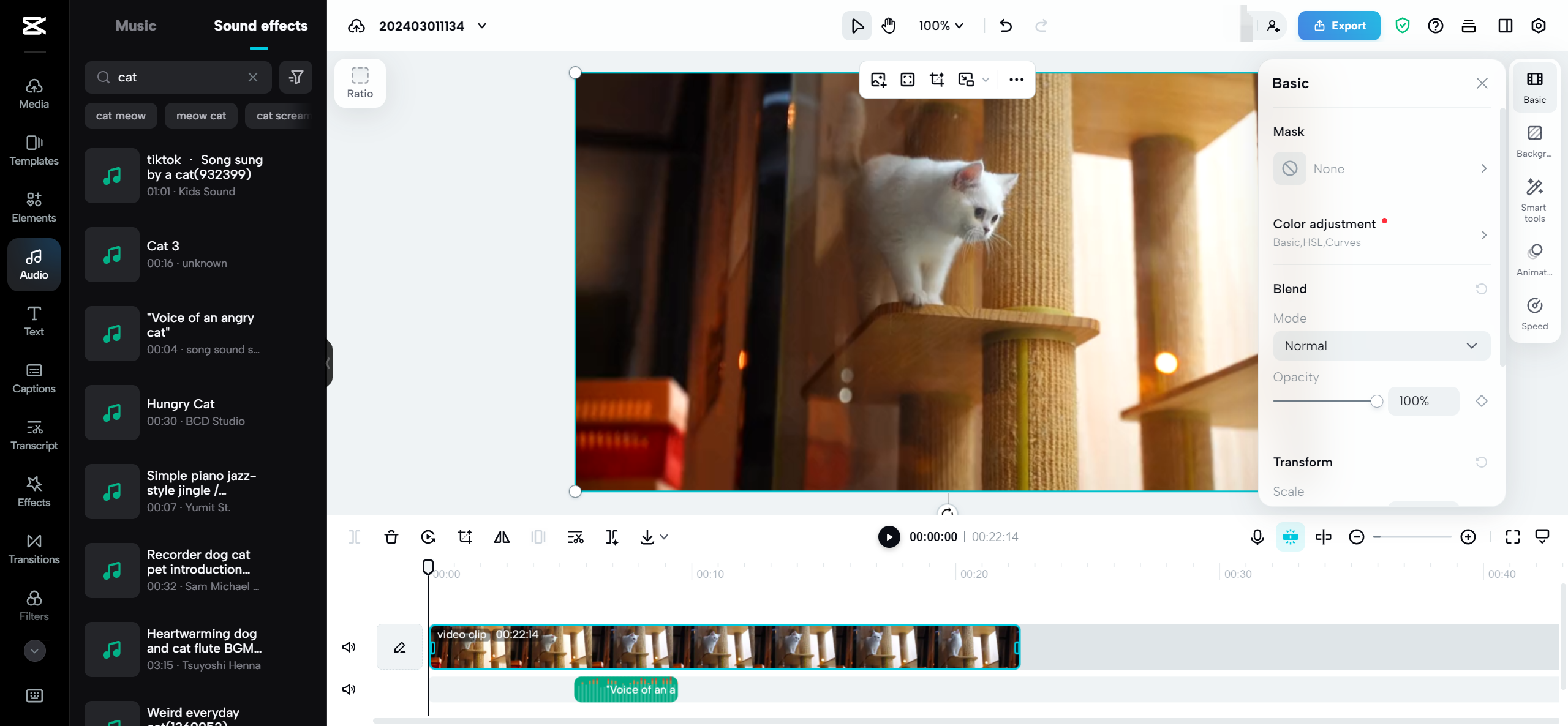 Explore smart features with CapCut online video editor