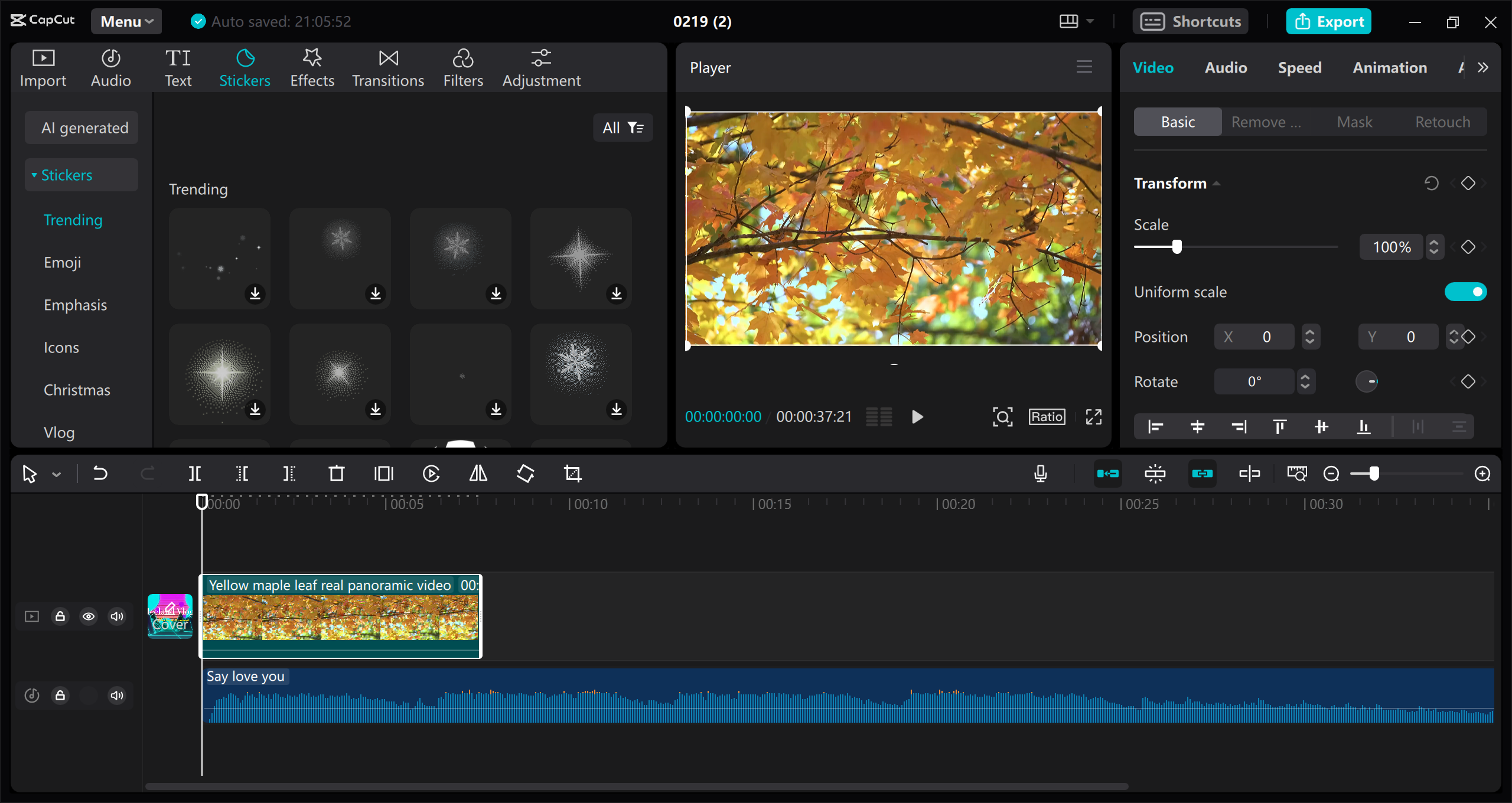 Customize your recorded clips with CapCut desktop video editor 