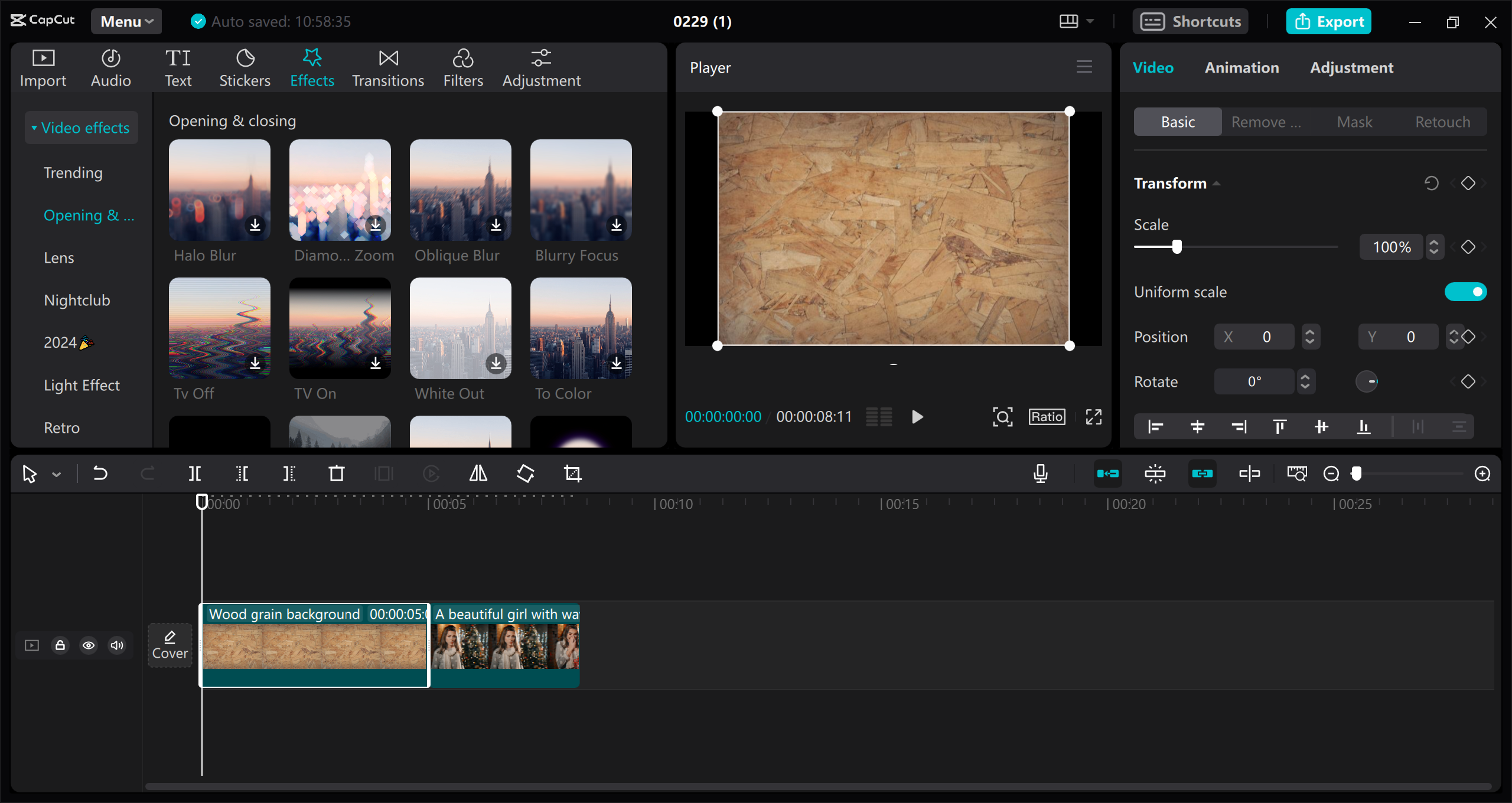 Convert raw screen recording into professional clip: CapCut desktop video editor