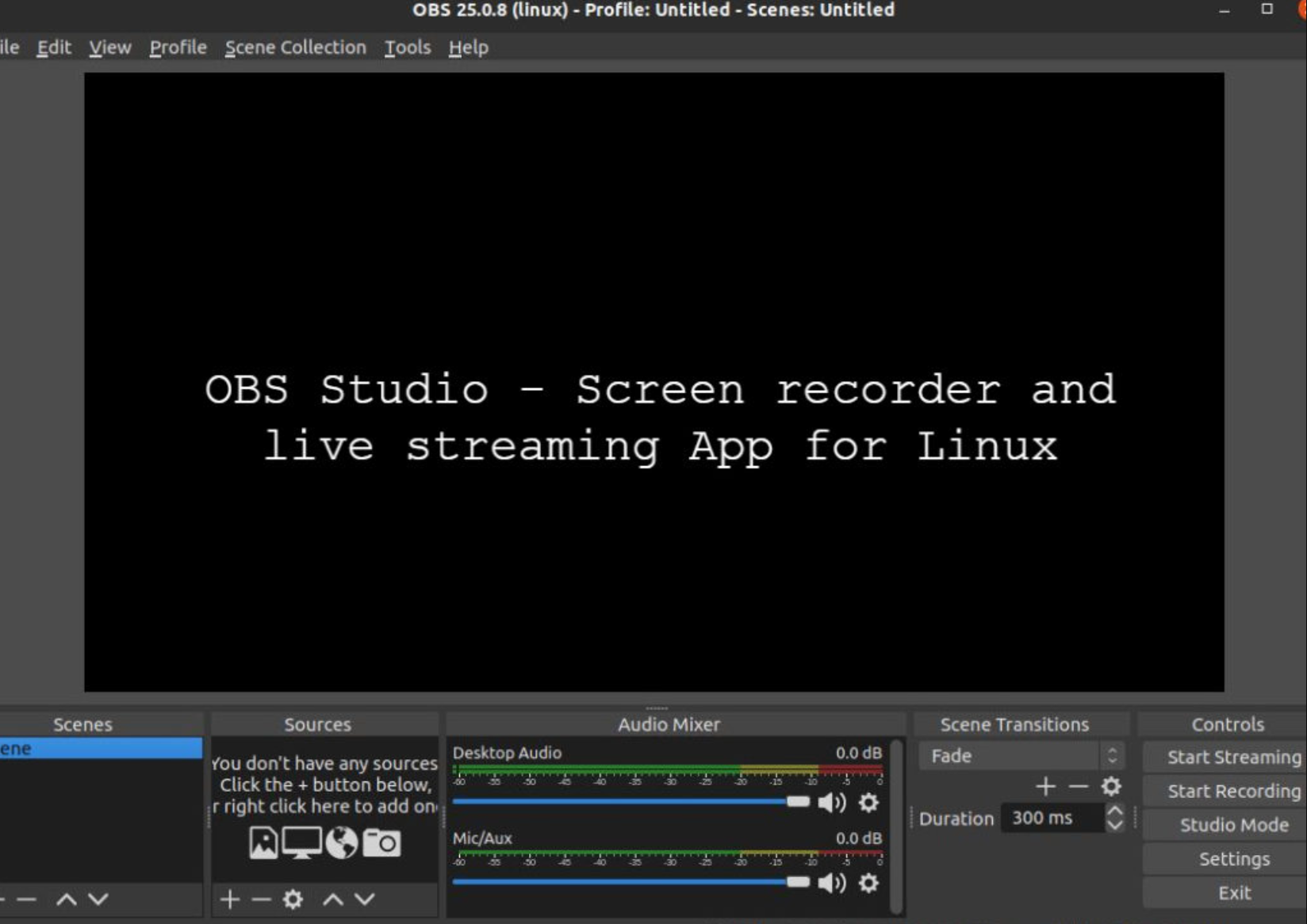 OBS Studio (Open Broadcaster Software)