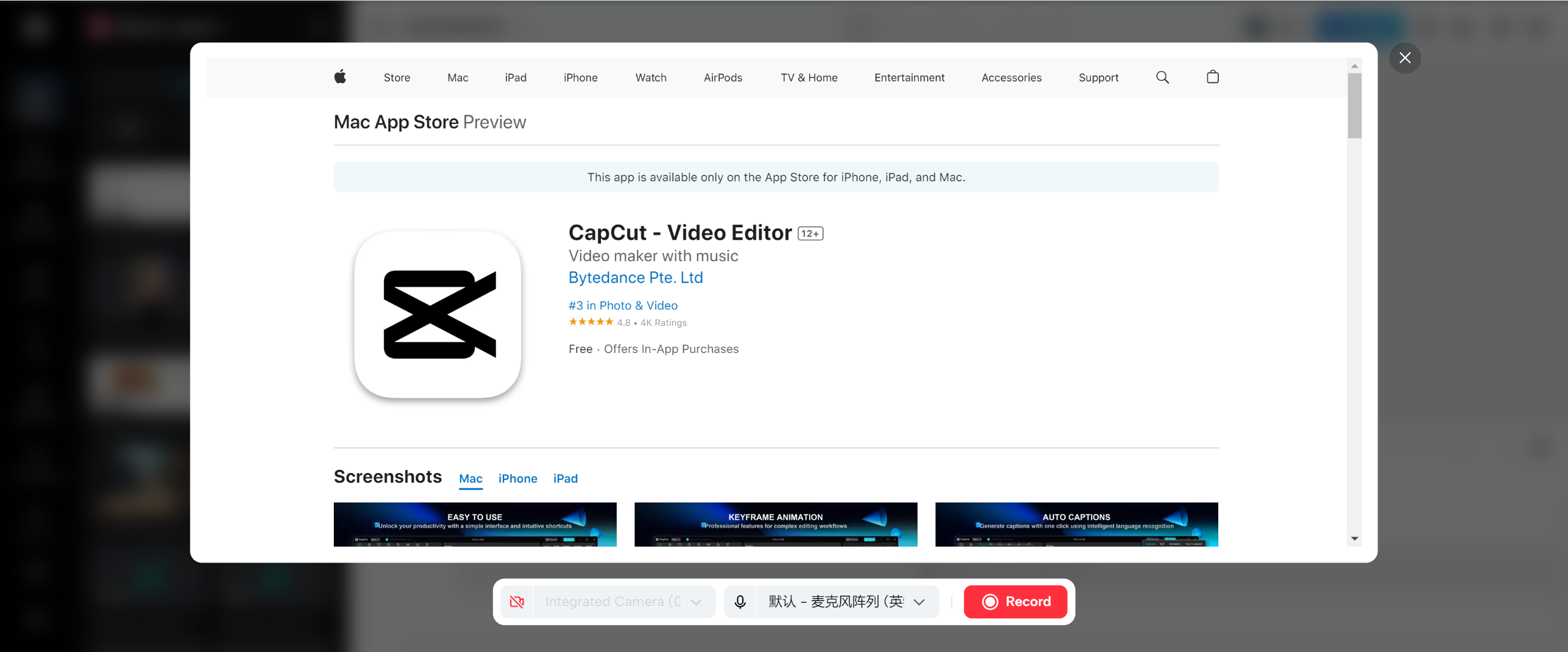 CapCut online video editor