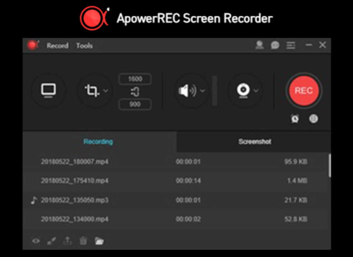 ApowerREC - Best webcam recording software 