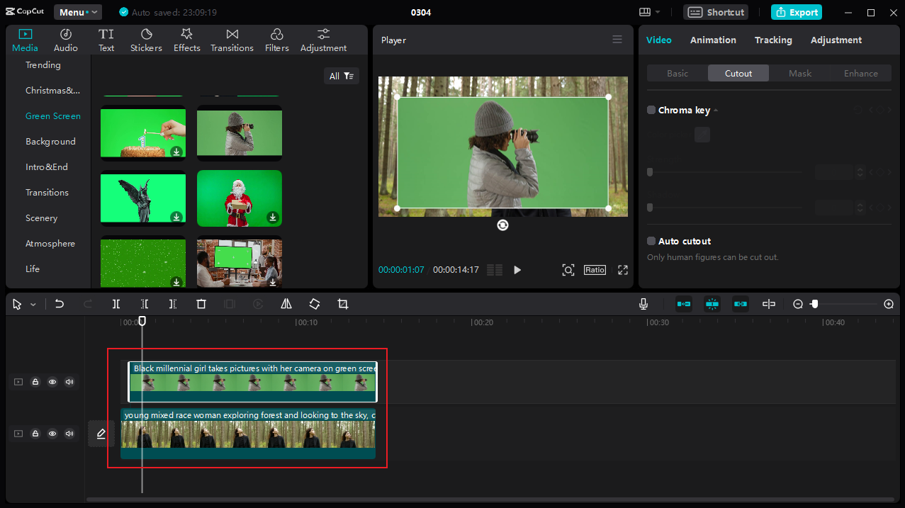 how to place two videos on the CapCut desktop video editor