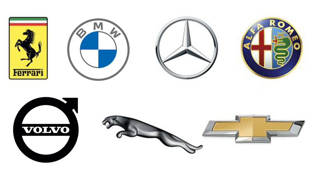  Some famous auto shop brand logos