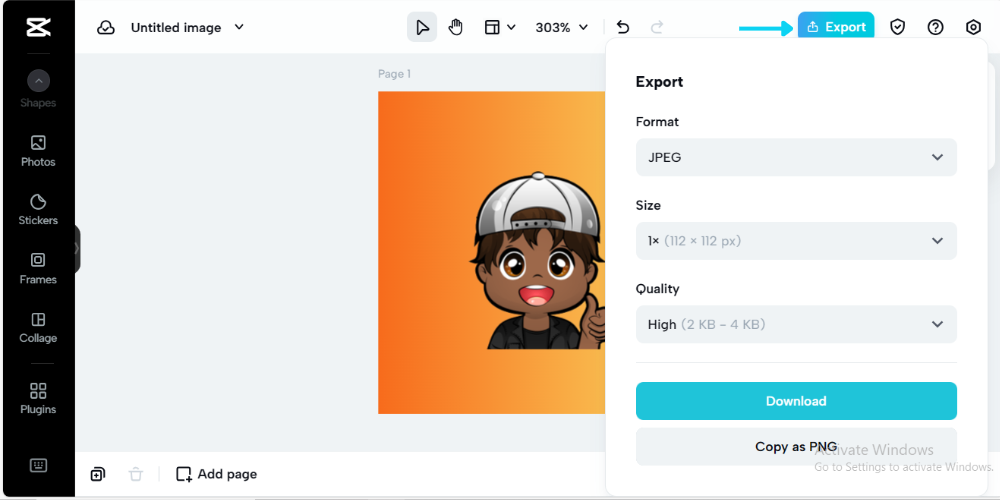 export emote design