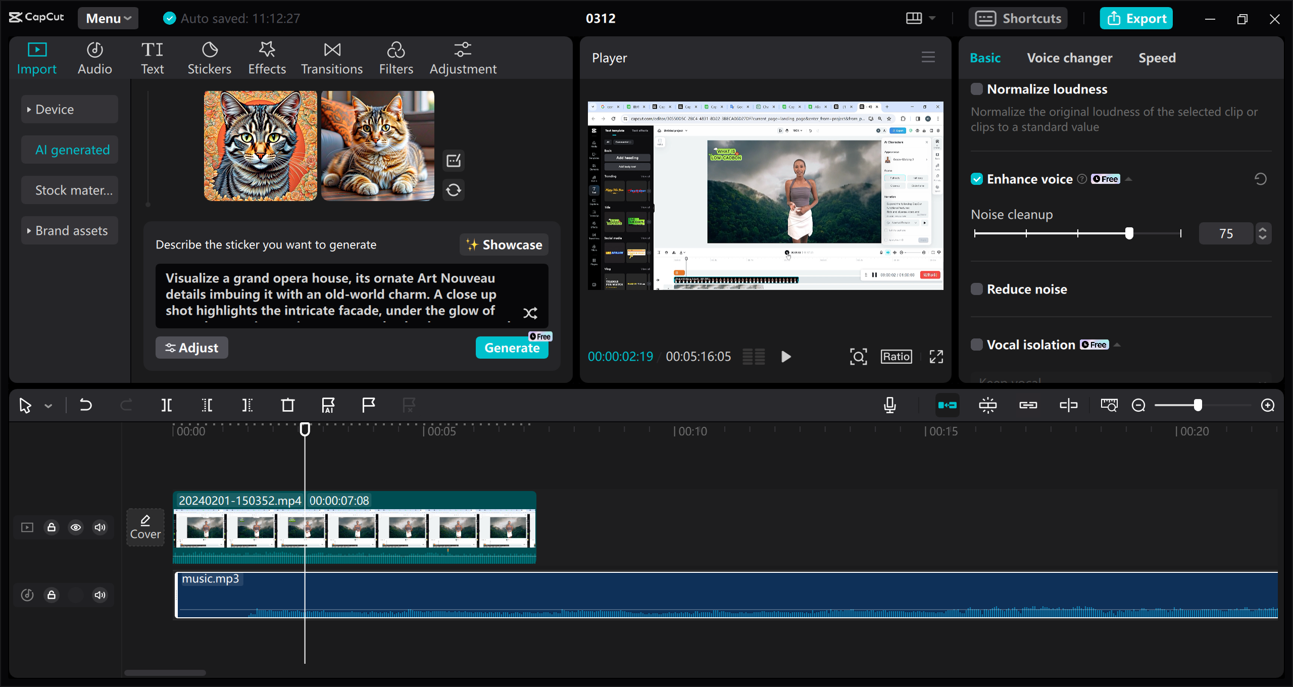 CapCut desktop video editor