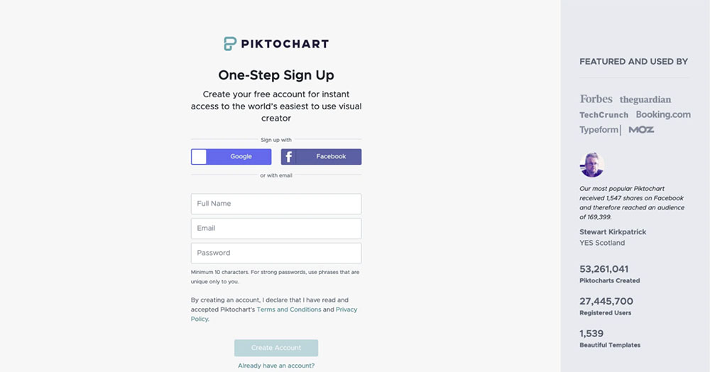 piktochart poster creator