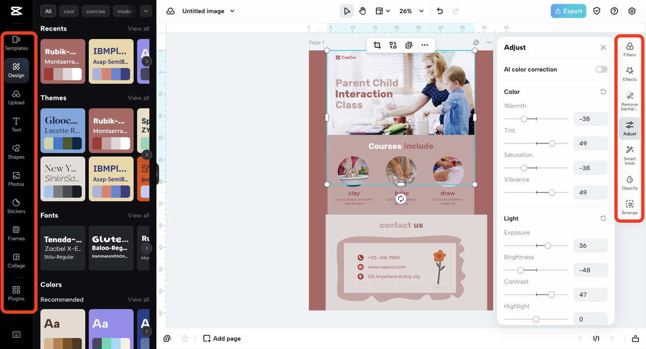 How to Create Advertisement Poster Design with CapCut Online