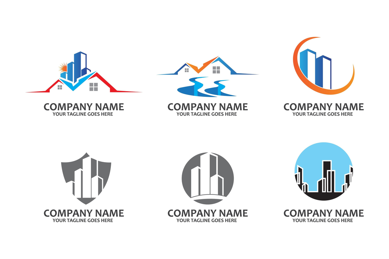 Logo for building construction company