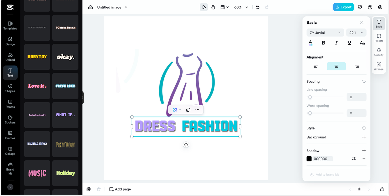 Create simple but powerful apparel logo design