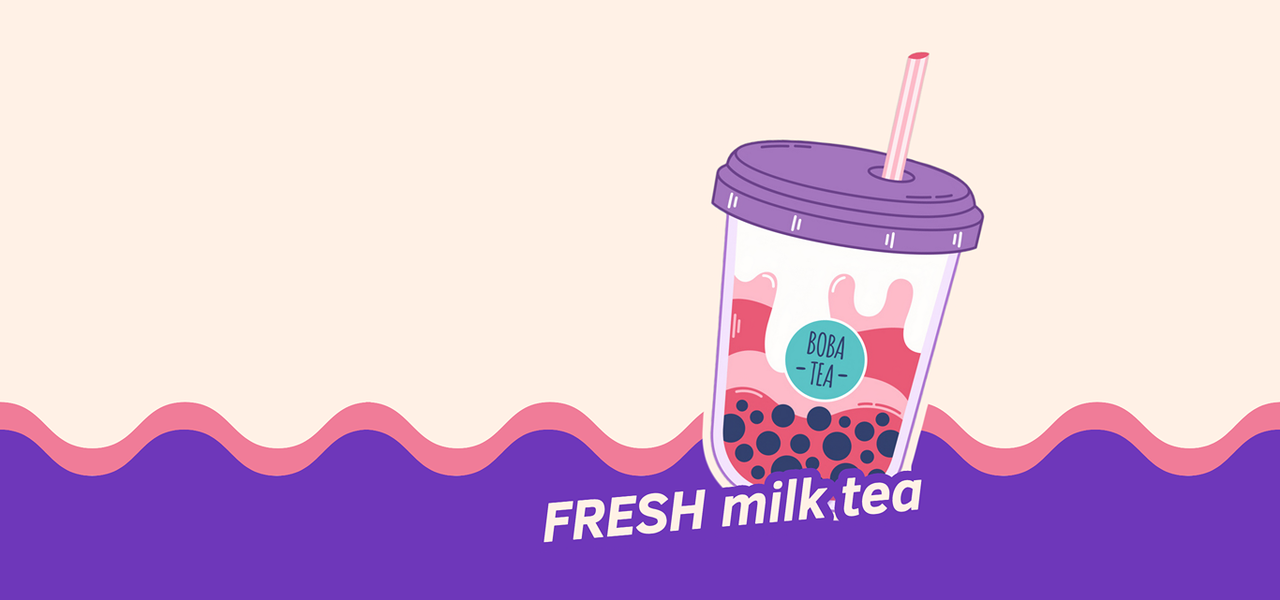 milk tea logo