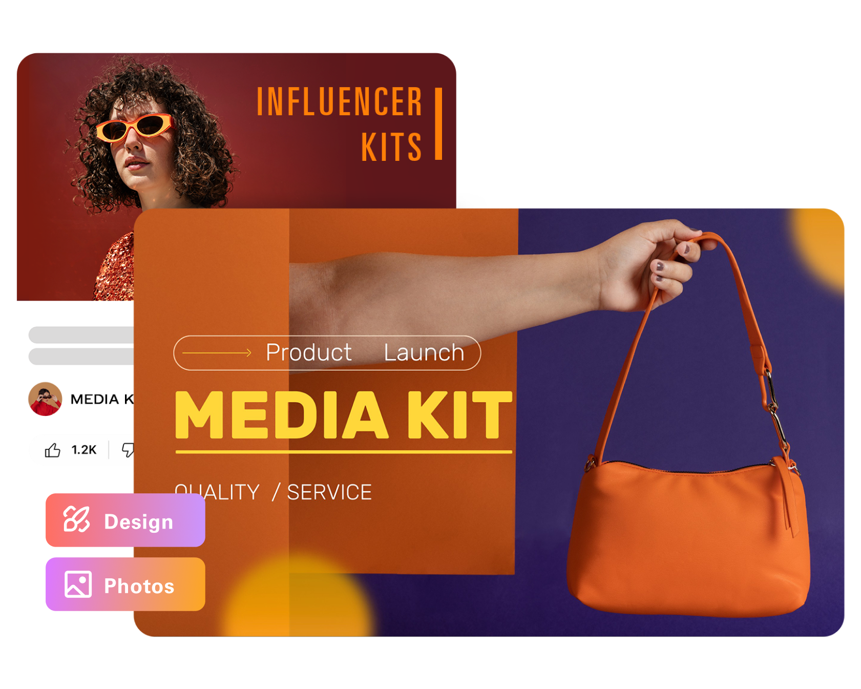 Kit de medios personalizado en línea