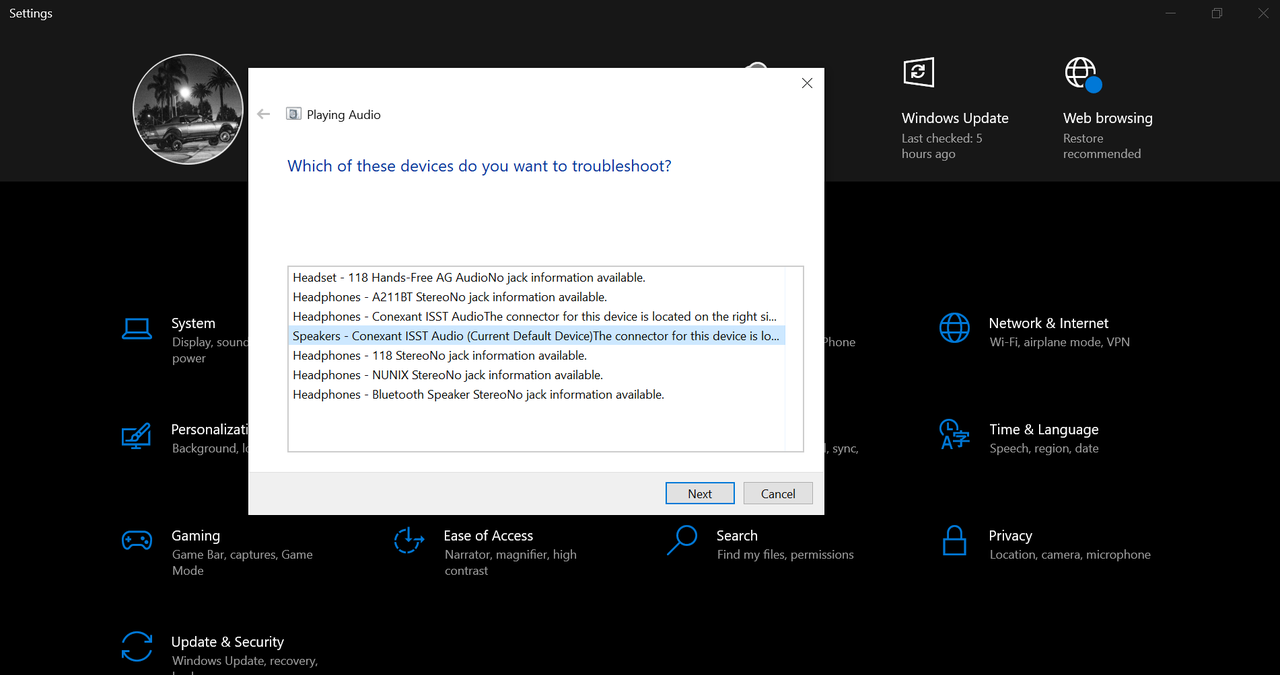 Windows troubleshooter and volume enhancer for Windows 10