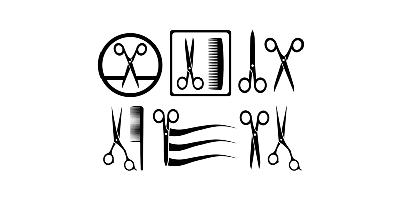 Incorporating hair-related elements in hair stylist logo design