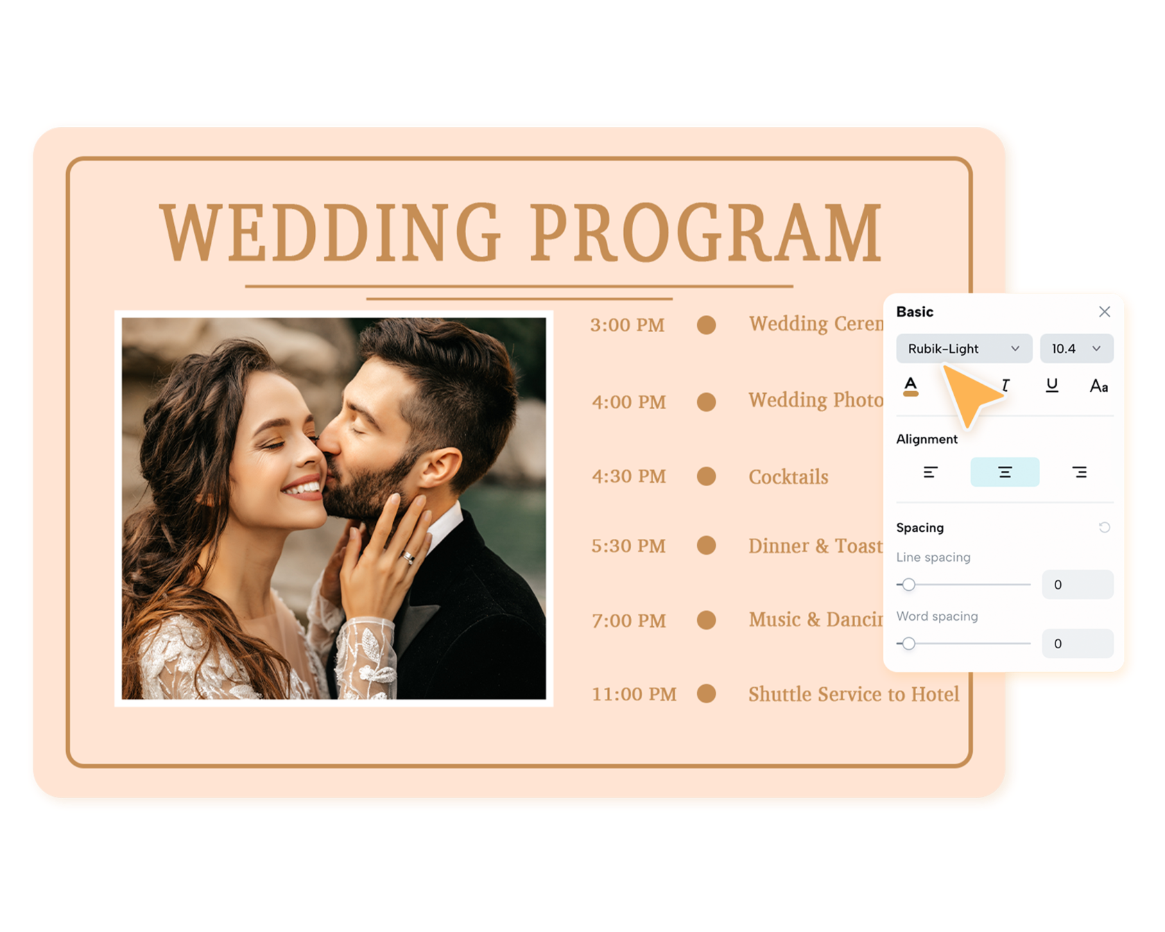 wedding program maker