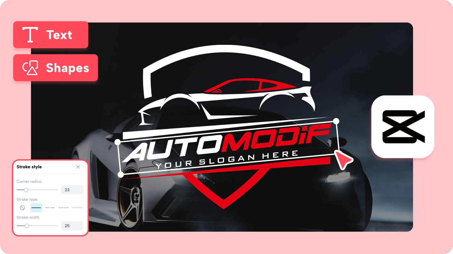 projekt logo samochodu