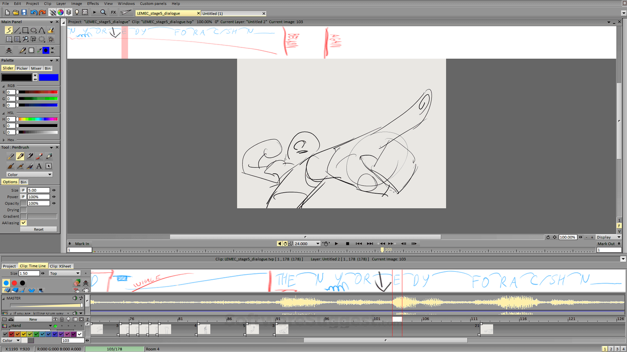 TVPaint Animation interface, 2D animation software free download