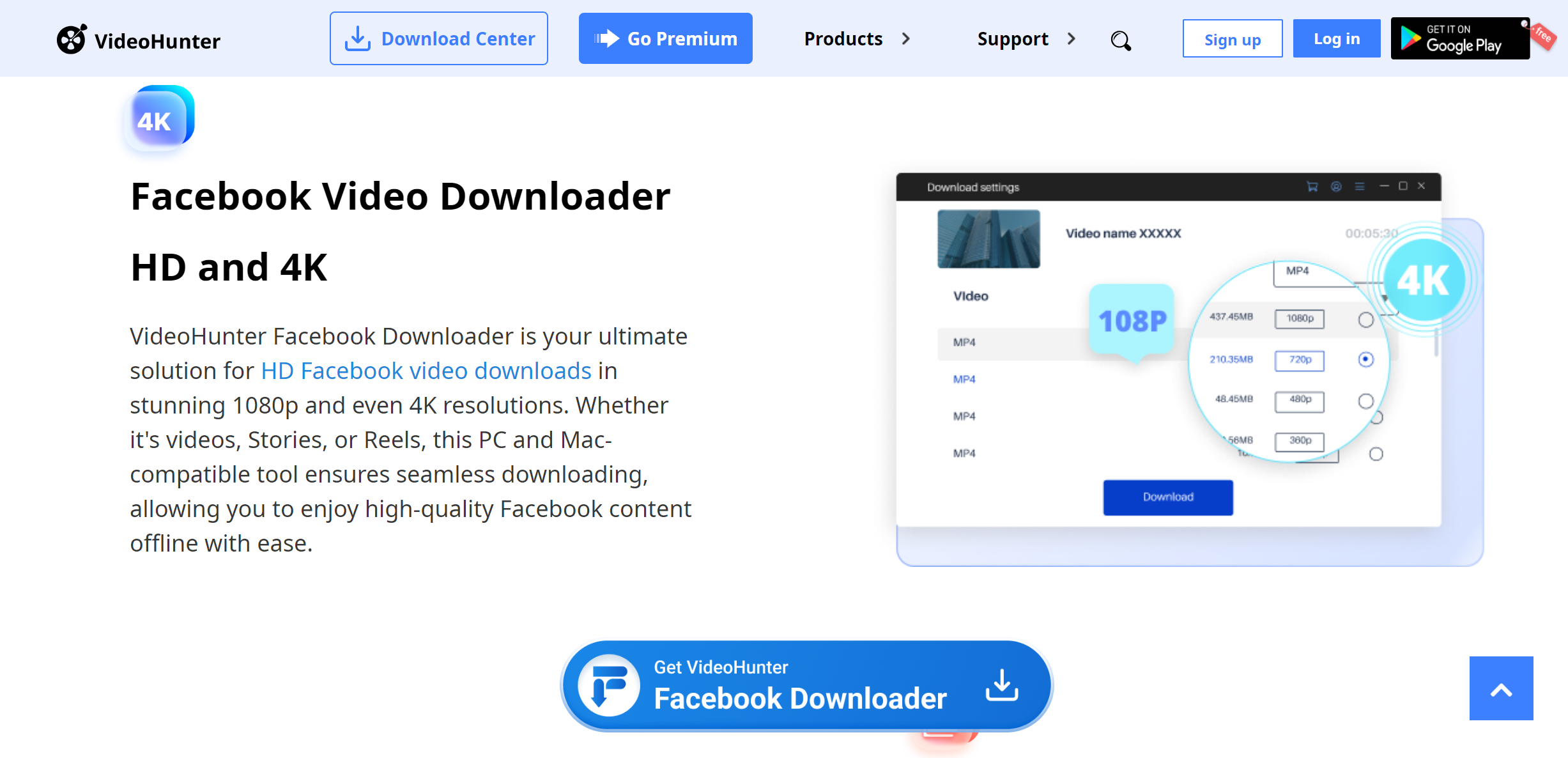VideoHunter Facebook Downloader - Windows PC and Mac