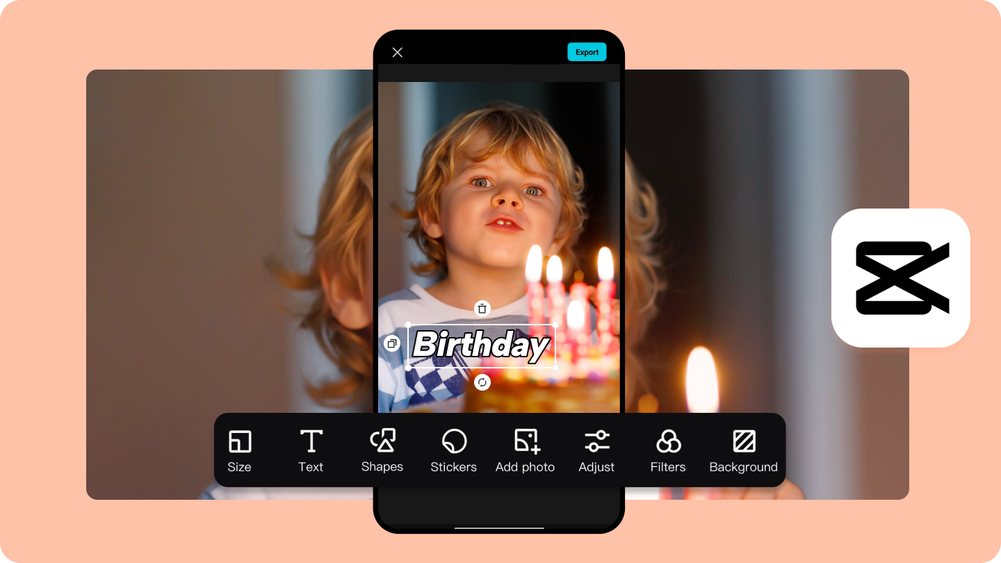 birthday photo editing app