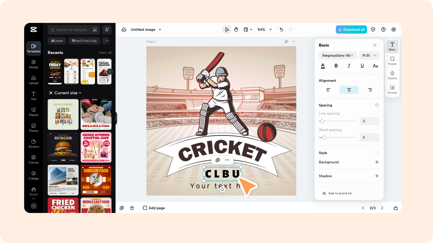 créateur de logo de cricket