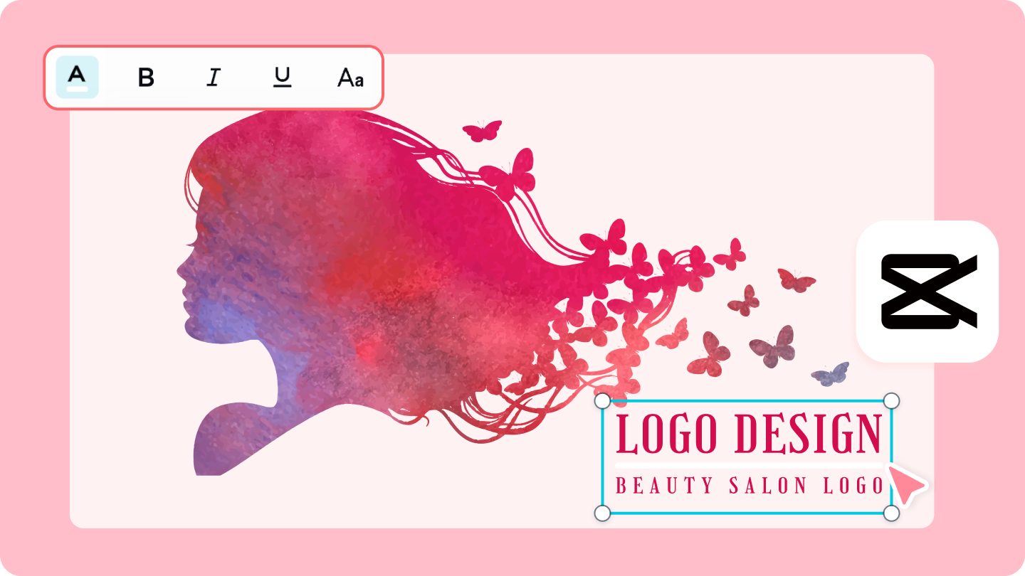 Skönhetssalong logotyp design