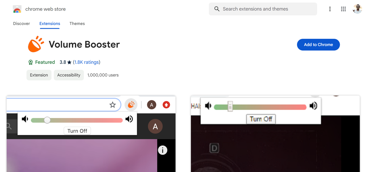 How to add a Chrome volume booster extension