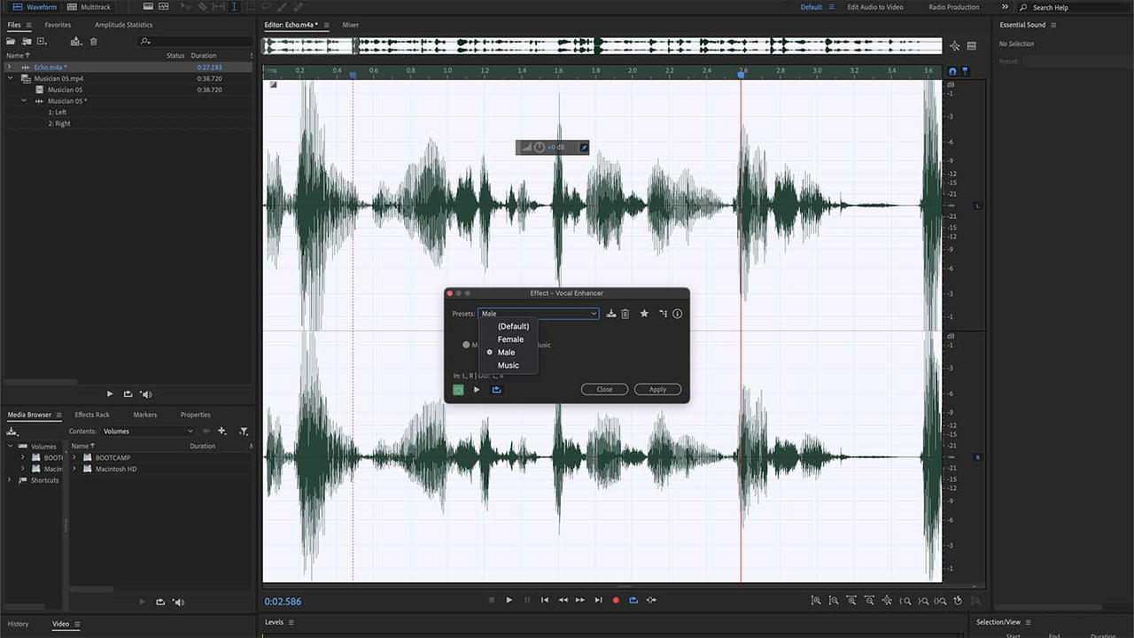 Adobe Audition AI audio enhancer tool