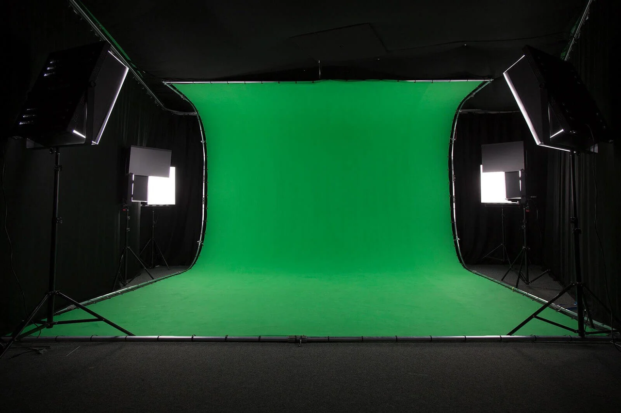 Green screen studio set up