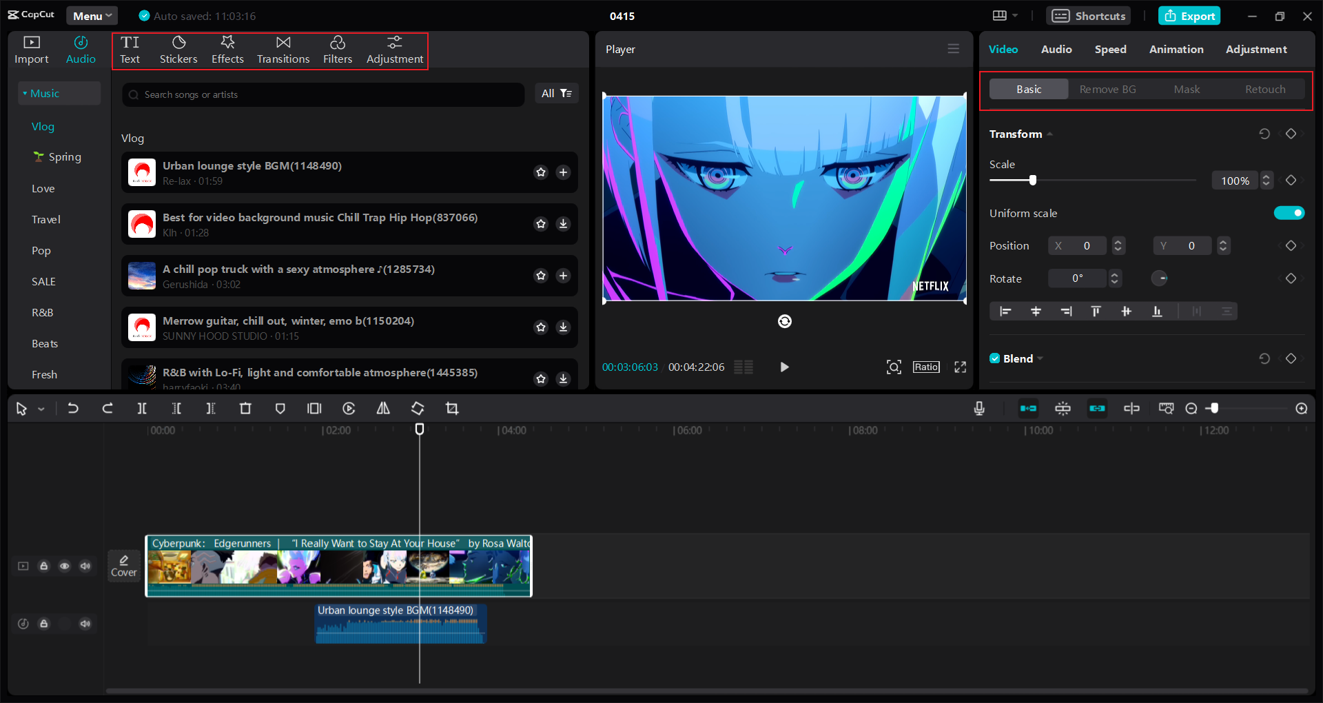 How to enhance video in CapCut video editor