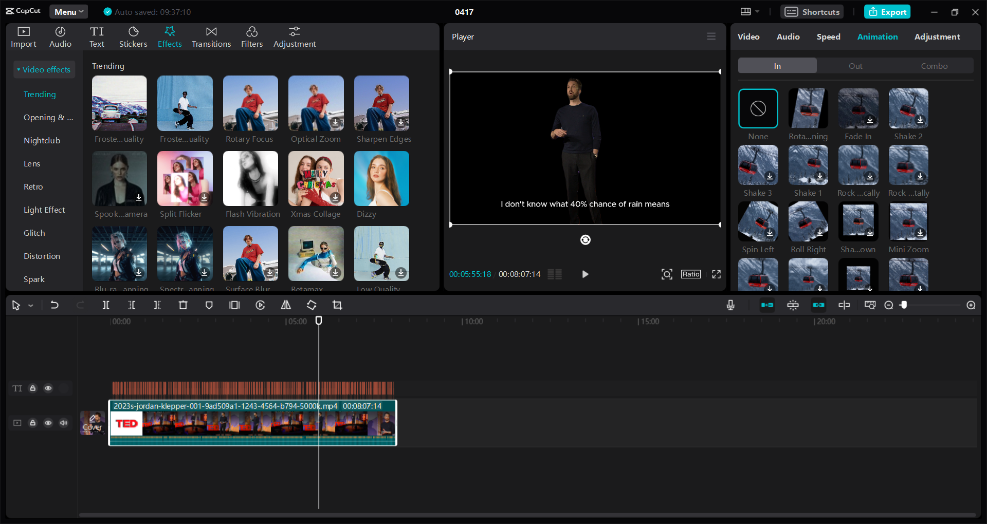 CapCut video editor