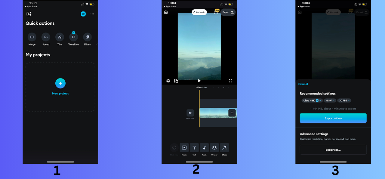 Make photos into a video at Splice