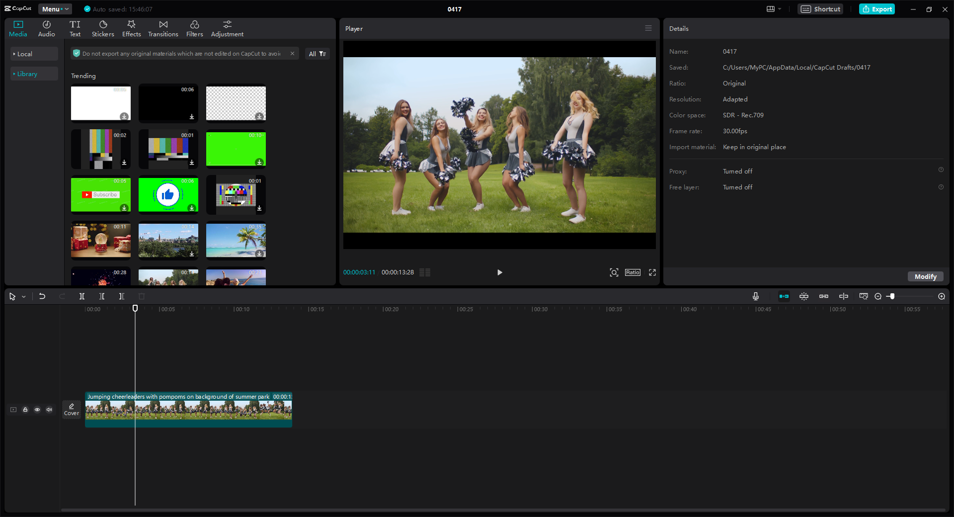 CapCut video editor