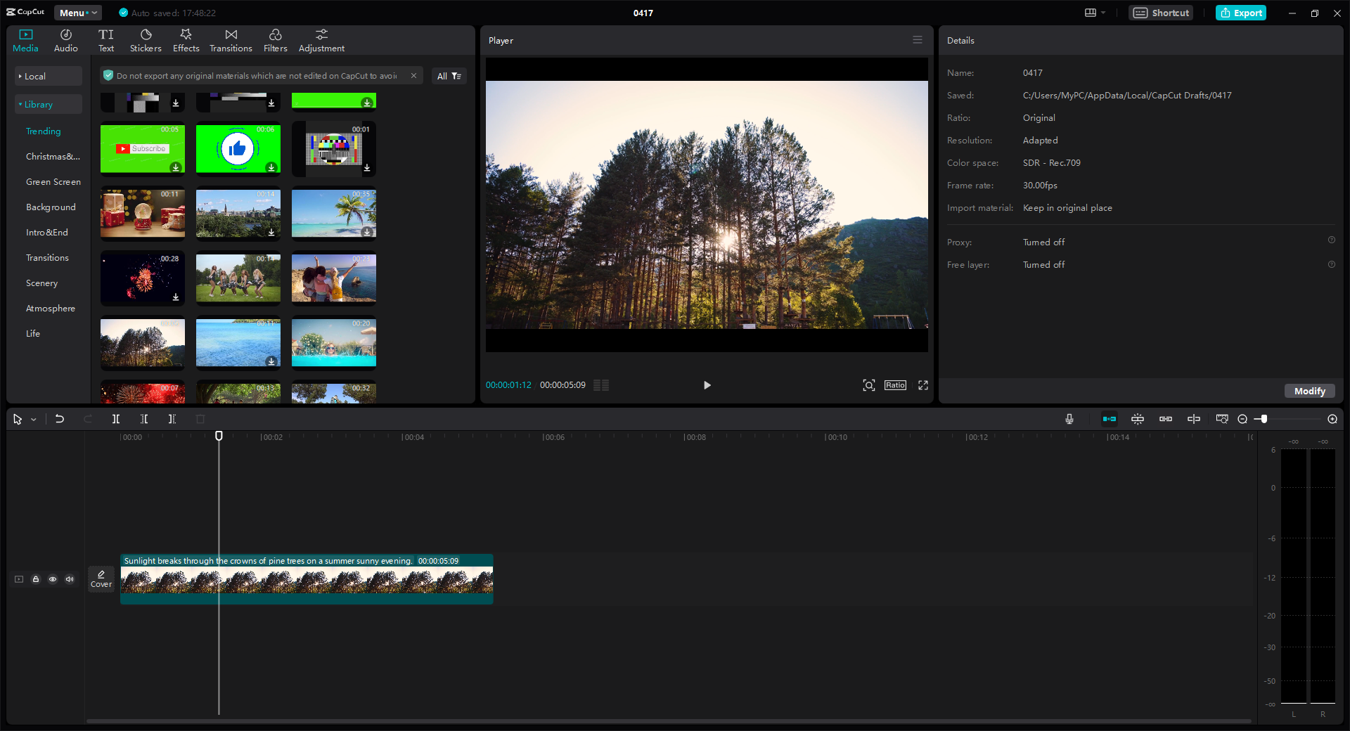 CapCut video editor