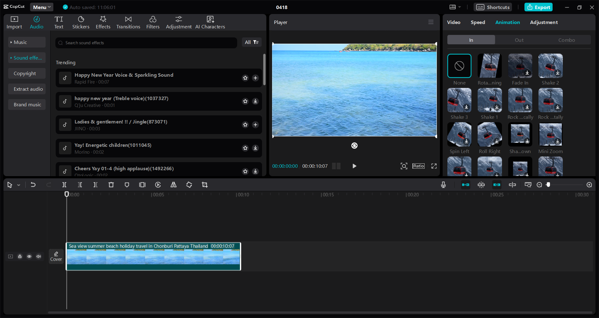 CapCut desktop video editor