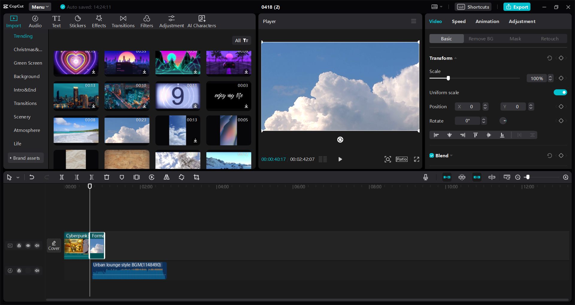 CapCut desktop video editor